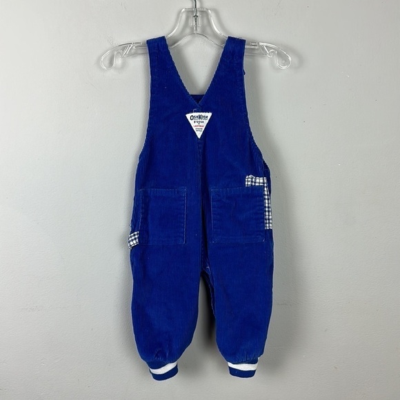 Vintage OshKosh B’gosh Vestbak Blue Corduroy Overalls 3-6 M - Picture 6 of 14